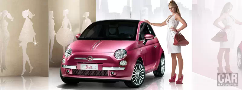 Car desktop wallpapers Fiat 500 Show Car for the birthday of Barbie - 2009 - Car wallpapers